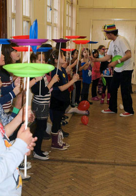 Julian the Juggler as a Birthday Party Entertainer